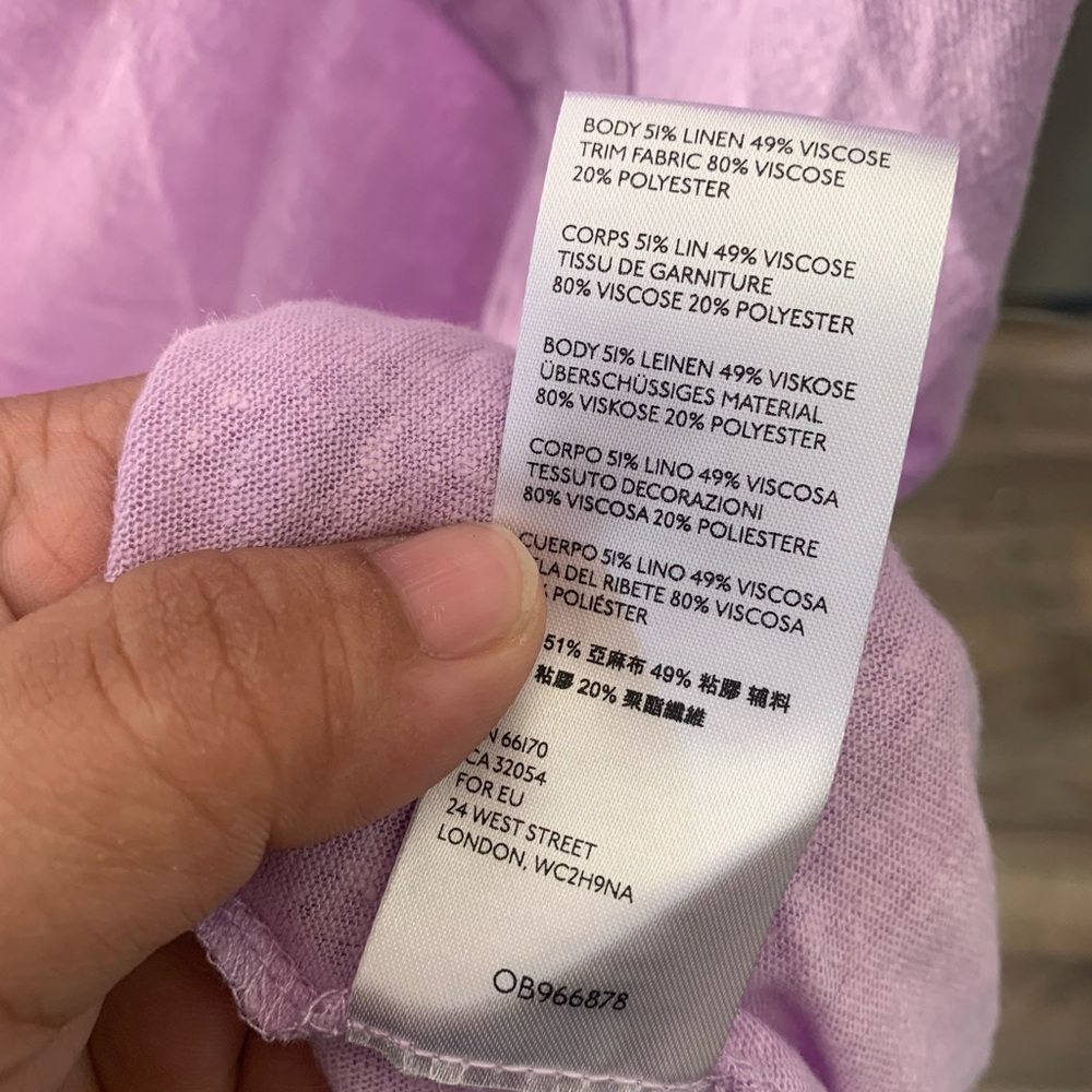 NWT! FREE PEOPLE Lilac Top GOM20-14 - Picture 6 of 6